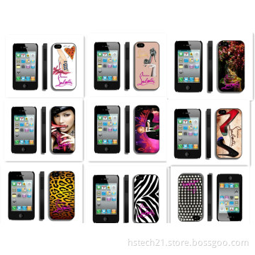 Christian Louboutin Iphone 4 4s 5 Mobile cellphone case in lepord tiger black red cases